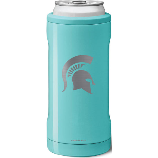 BruMate Michigan State Spartans 12oz. Primary Mark Hopsulator Slim Can Cooler