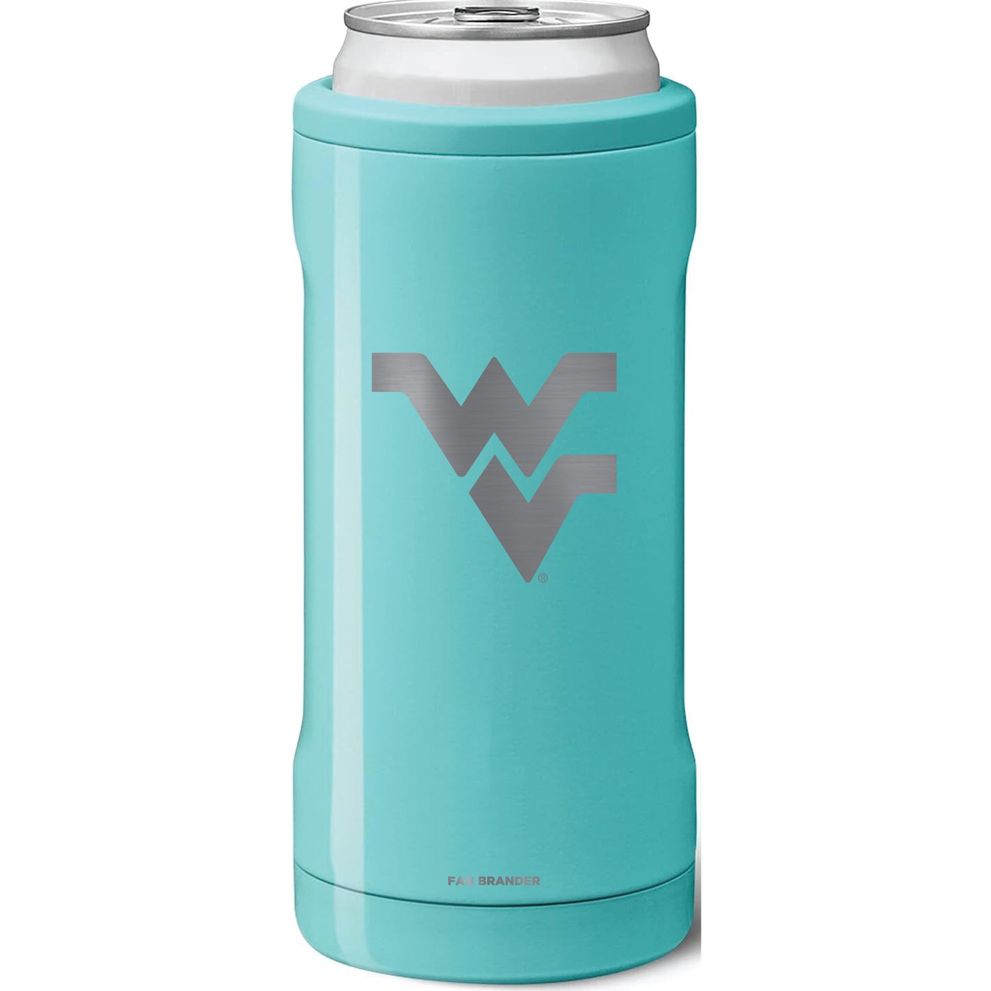 BruMate West Virginia Mountaineers 12oz. Primary Mark Hopsulator Slim Can Cooler