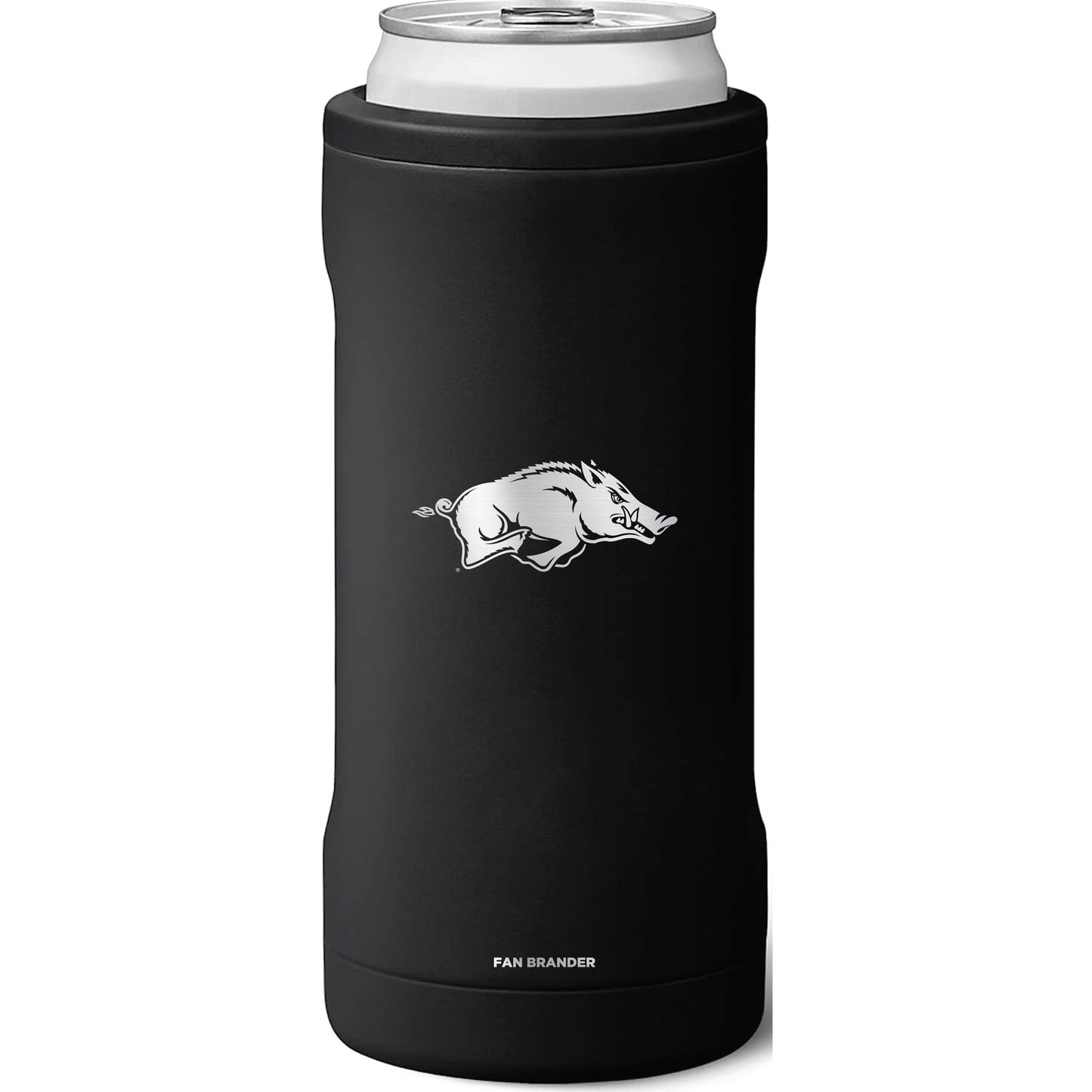 BruMate Arkansas Razorbacks 12oz. Primary Mark Matte Slim Can Cooler