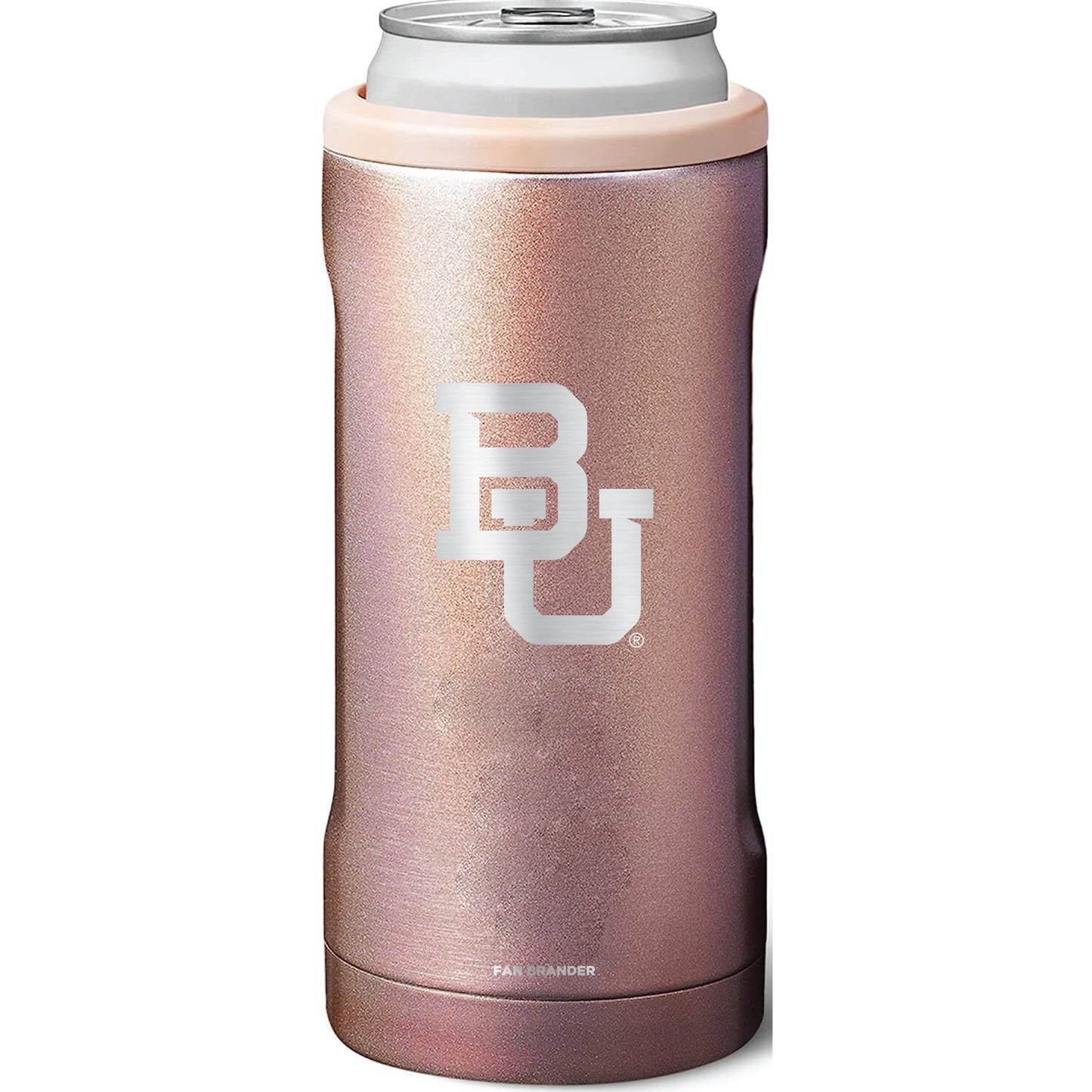 BruMate Baylor Bears 12oz. Primary Mark Glitter Slim Can Cooler