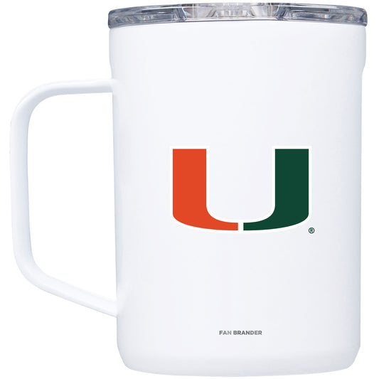 Corkcicle Miami Hurricanes 16oz. Primary Mark Mug
