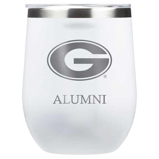 Corkcicle Georgia Bulldogs 12oz. Primary Mark Alumni Stemless Wine Tumbler