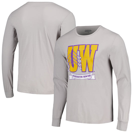 Men's Blue 84  Gray Washington Huskies Rowing The Boys in the Boat Long Sleeve T-Shirt