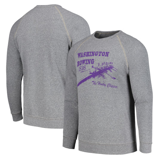 Men's Blue 84  Gray Washington Huskies Rowing The Boys in the Boat Pullover Sweatshirt