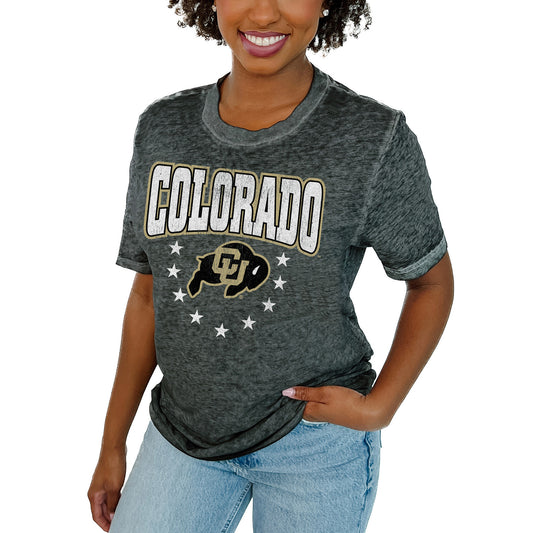 Women's Gameday Couture  Charcoal Colorado Buffaloes Sprint T-Shirt