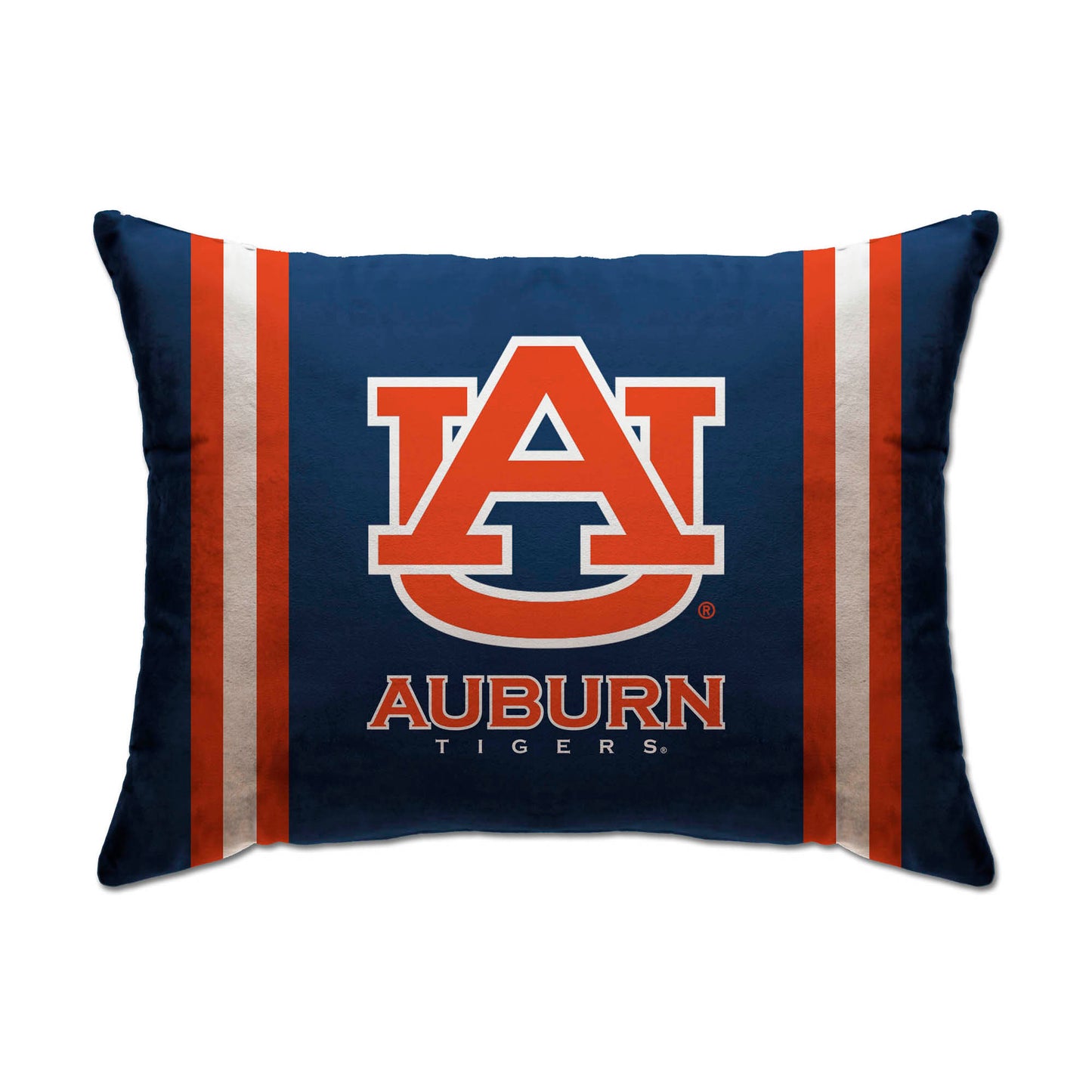 Auburn Tigers 20" x 26" Standard Stripe Logo Micro Plush Bed Pillow Cover