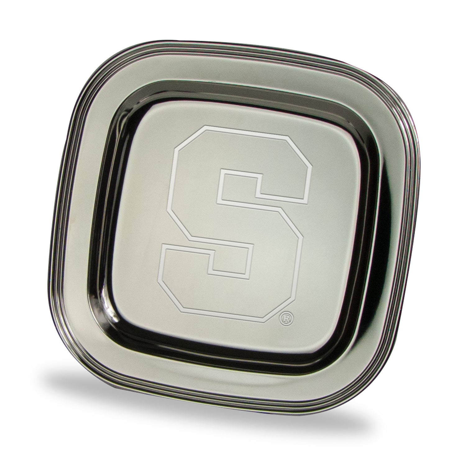 Syracuse Orange 11.5" x 11.5" Elegant Silver Plated Square Tray