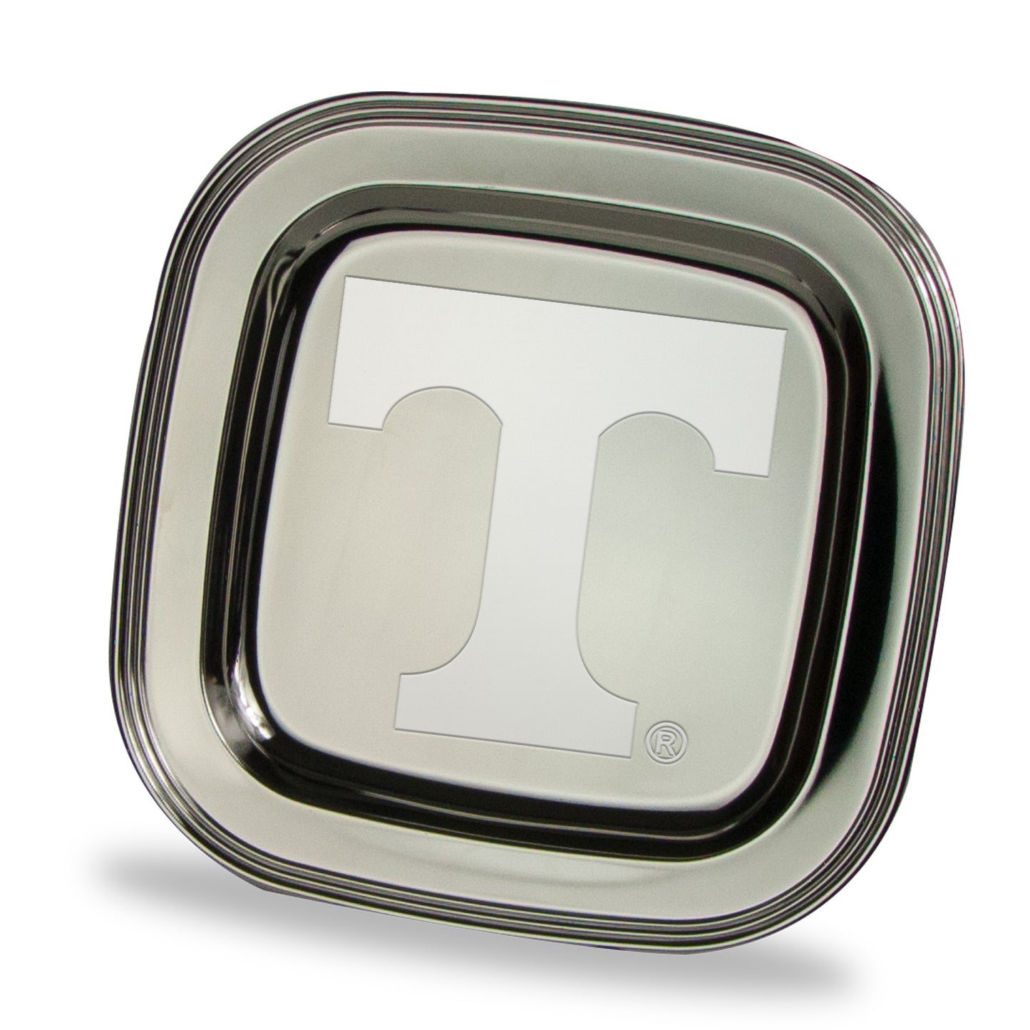 Tennessee Volunteers 11.5" x 11.5" Elegant Silver Plated Square Tray