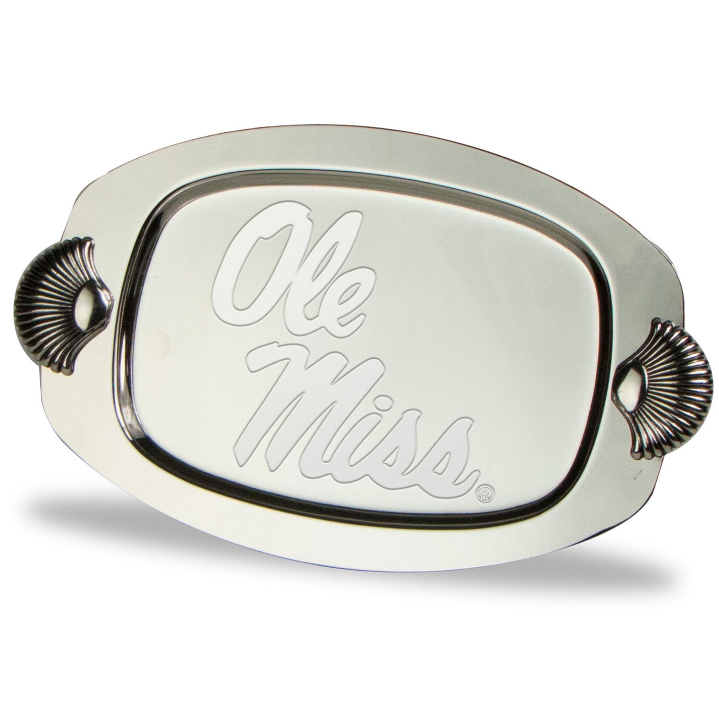 Ole Miss Rebels 7" x 4.25" Four-Piece Silver Plated Tray Set