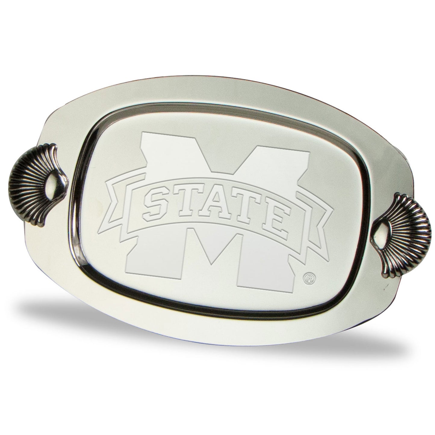 Mississippi State Bulldogs 7" x 4.25" Four-Piece Silver Plated Tray Set