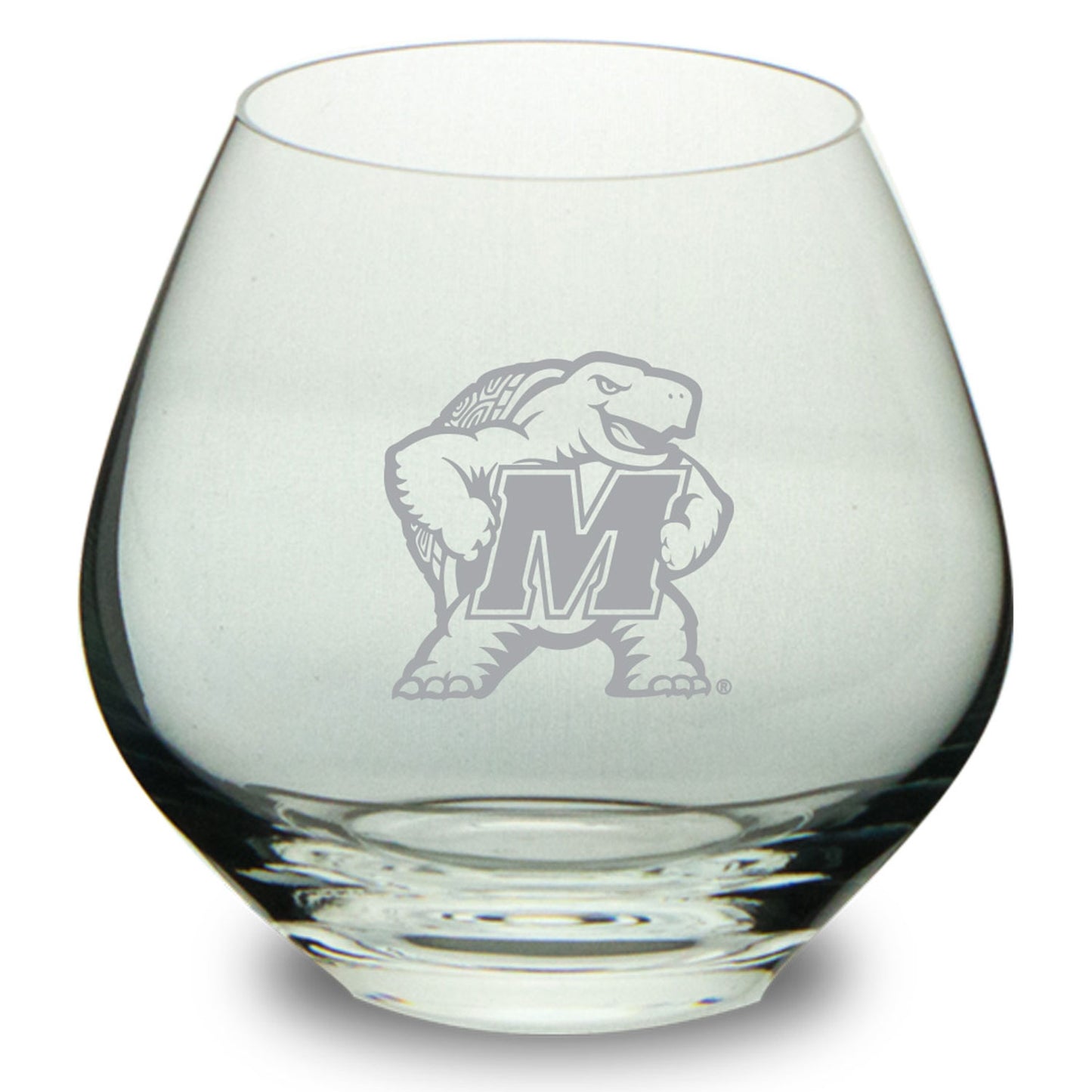 Maryland Terrapins 14.9oz. British Stemless Glass