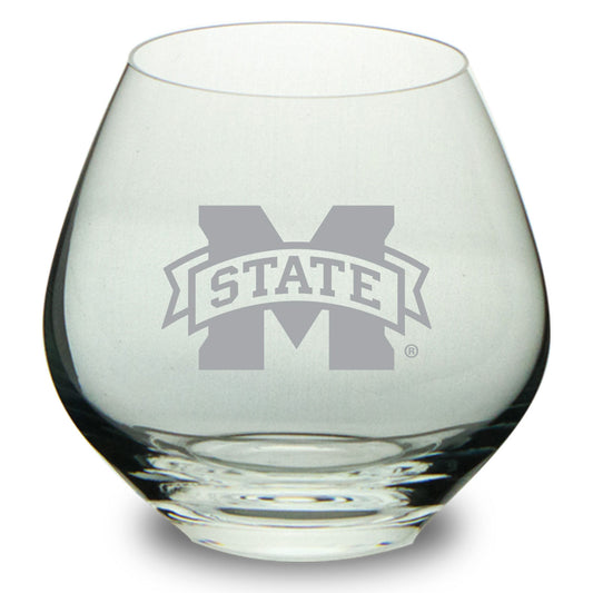 Mississippi State Bulldogs 14.9oz. British Stemless Glass