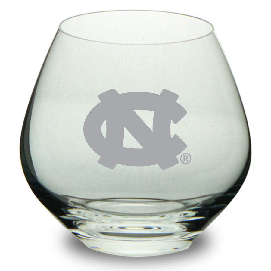 North Carolina Tar Heels 14.9oz. British Stemless Glass