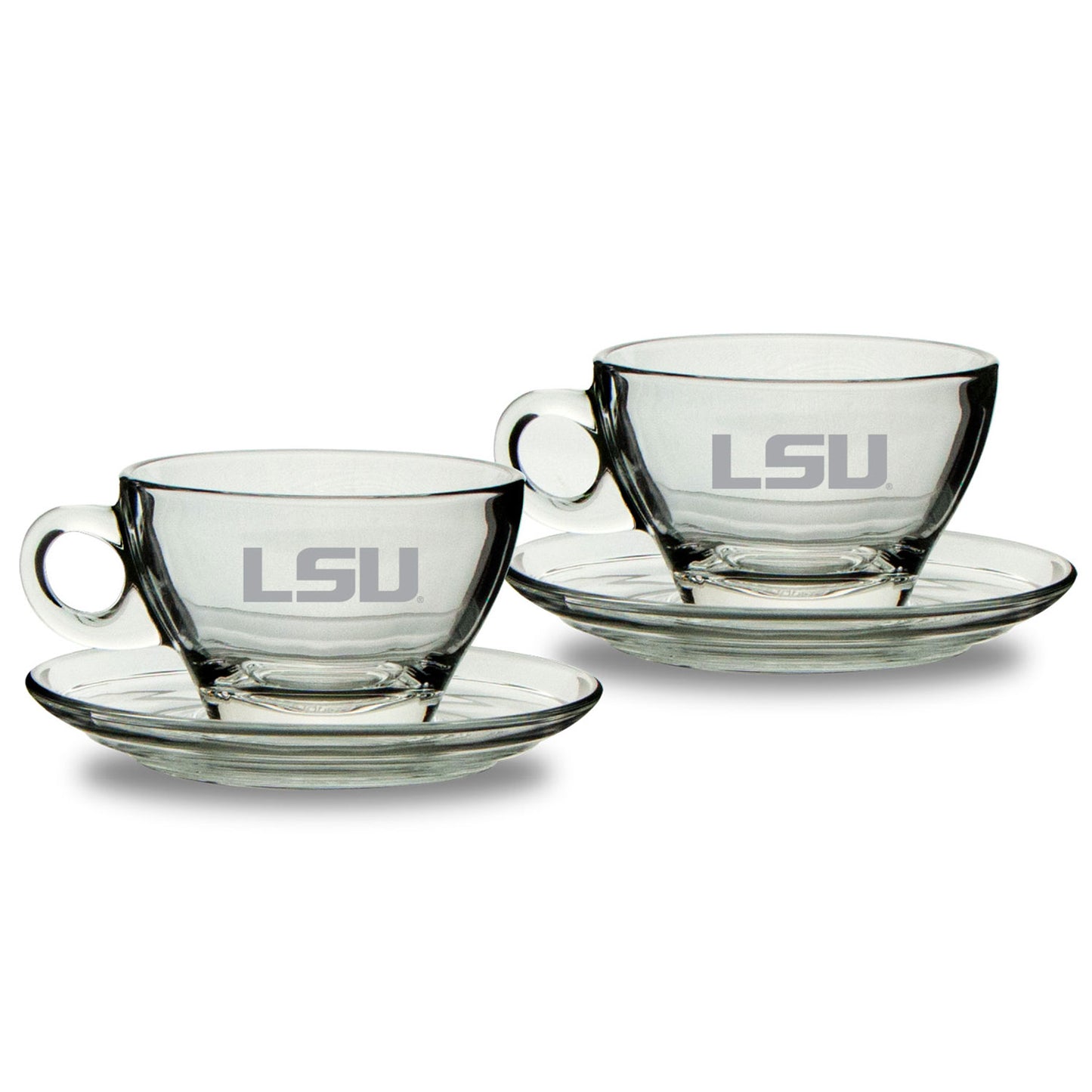LSU Tigers 9oz. Two-Piece Café Latte Mug & Saucer Set