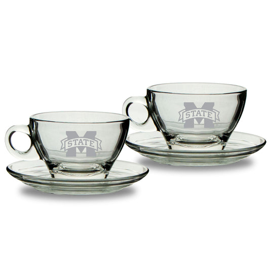 Mississippi State Bulldogs 9oz. Two-Piece Café Latte Mug & Saucer Set