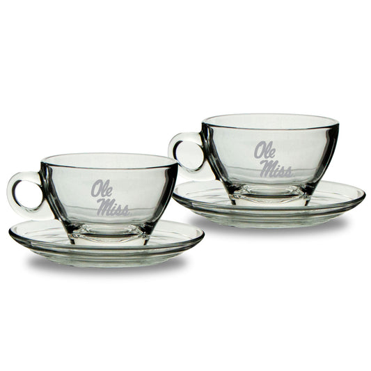 Ole Miss Rebels 9oz. Two-Piece Café Latte Mug & Saucer Set