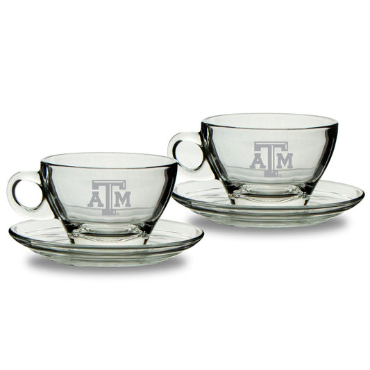 Texas A&M Aggies 9oz. Two-Piece Café Latte Mug & Saucer Set