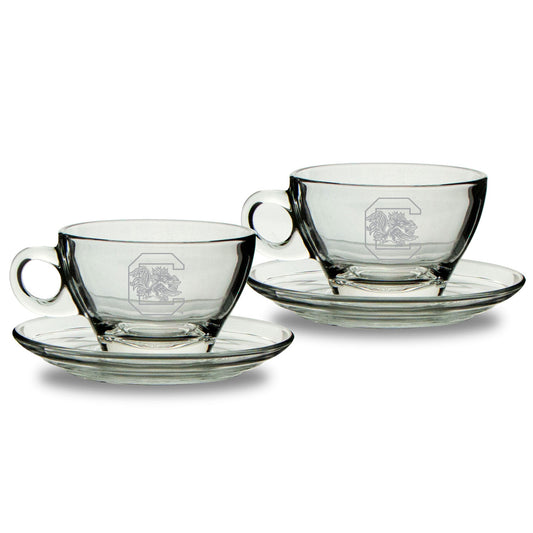 South Carolina Gamecocks 9oz. Two-Piece Café Latte Mug & Saucer Set