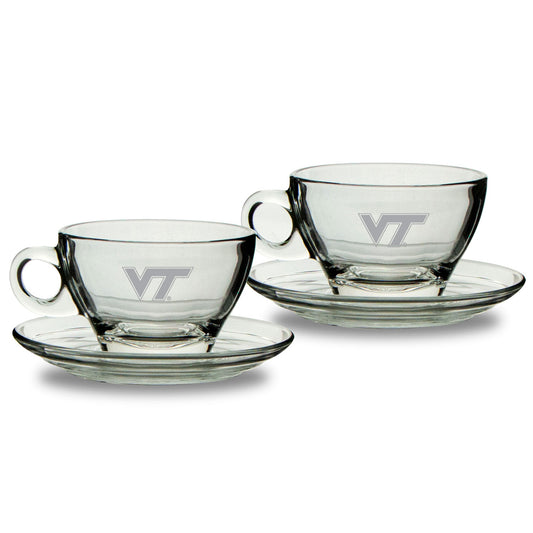 Virginia Tech Hokies 9oz. Two-Piece Café Latte Mug & Saucer Set