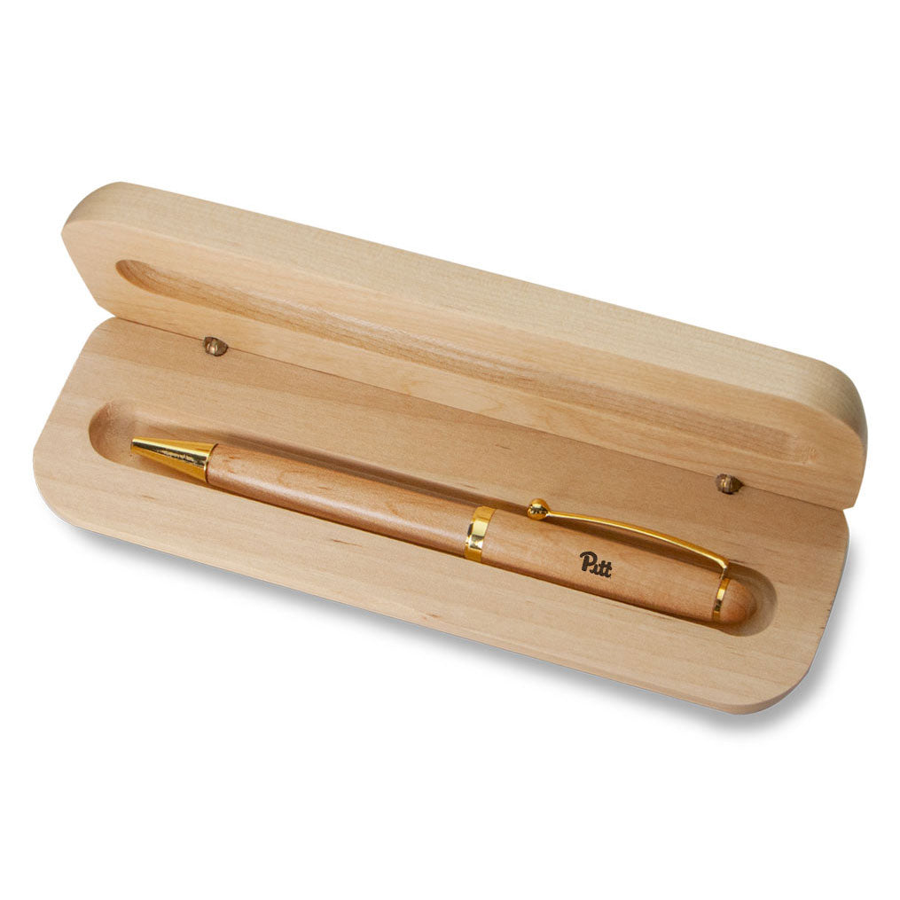 Pitt Panthers Maple Pen and Case Set