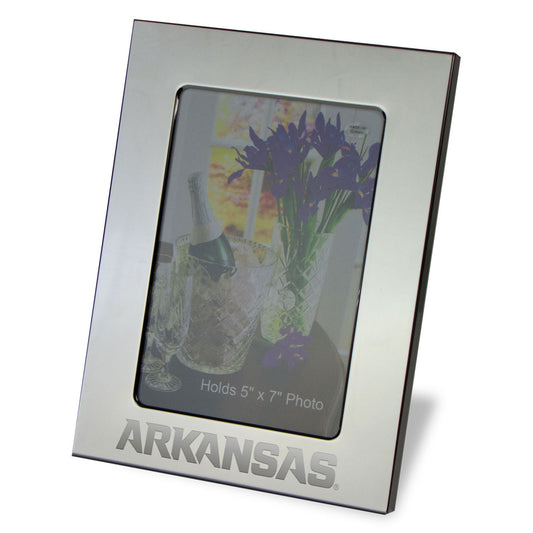 Arkansas Razorbacks 5" x 7" Silver Plated Photo Frame