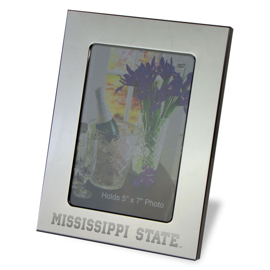 Mississippi State Bulldogs 5" x 7" Silver Plated Photo Frame