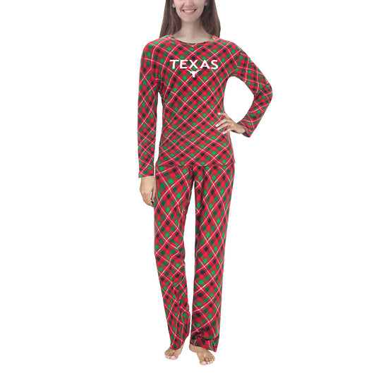 Women's Concepts Sport Red Texas Longhorns Holly Knit Long Sleeve Top & Pants Set