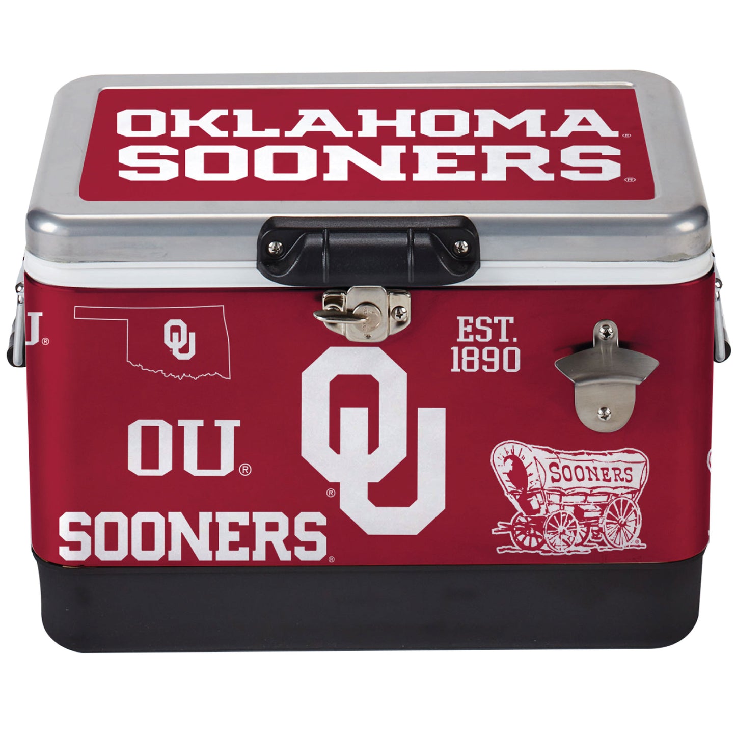 Oklahoma Sooners 36-Can Medley Metal Cooler