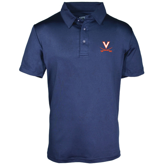 Youth Garb Navy Virginia Cavaliers Polo