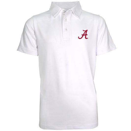 Youth Garb White Alabama Crimson Tide Polo