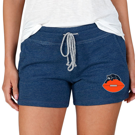 Women's Concepts Sport  Navy Chicago Bears Mainstream Terry Lounge Shorts