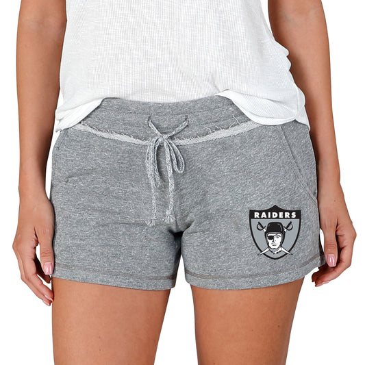 Women's Concepts Sport  Gray Las Vegas Raiders Mainstream Terry Lounge Shorts