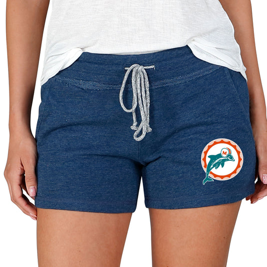 Women's Concepts Sport  Navy Miami Dolphins Mainstream Terry Lounge Shorts