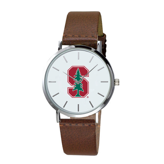 Men's  Brown Stanford Cardinal Plexus Leather Watch