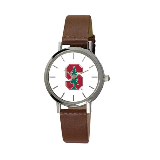 Women's  Brown Stanford Cardinal Plexus Leather Watch