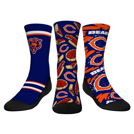 Youth Rock Em Socks  Chicago Bears Fan Favorite Three-Pack Crew Sock Set