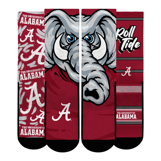 Unisex Rock Em Socks  Alabama Crimson Tide Fan Favorite Three-Pack Crew Sock Set