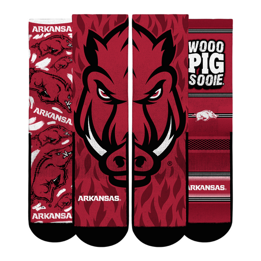 Unisex Rock Em Socks  Arkansas Razorbacks Fan Favorite Three-Pack Crew Sock Set