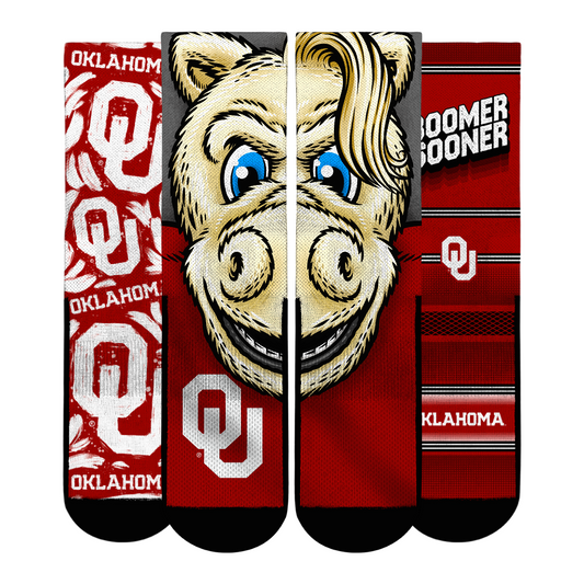 Unisex Rock Em Socks  Oklahoma Sooners Fan Favorite Three-Pack Crew Sock Set