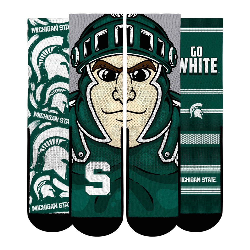 Unisex Rock Em Socks  Michigan State Spartans Fan Favorite Three-Pack Crew Sock Set