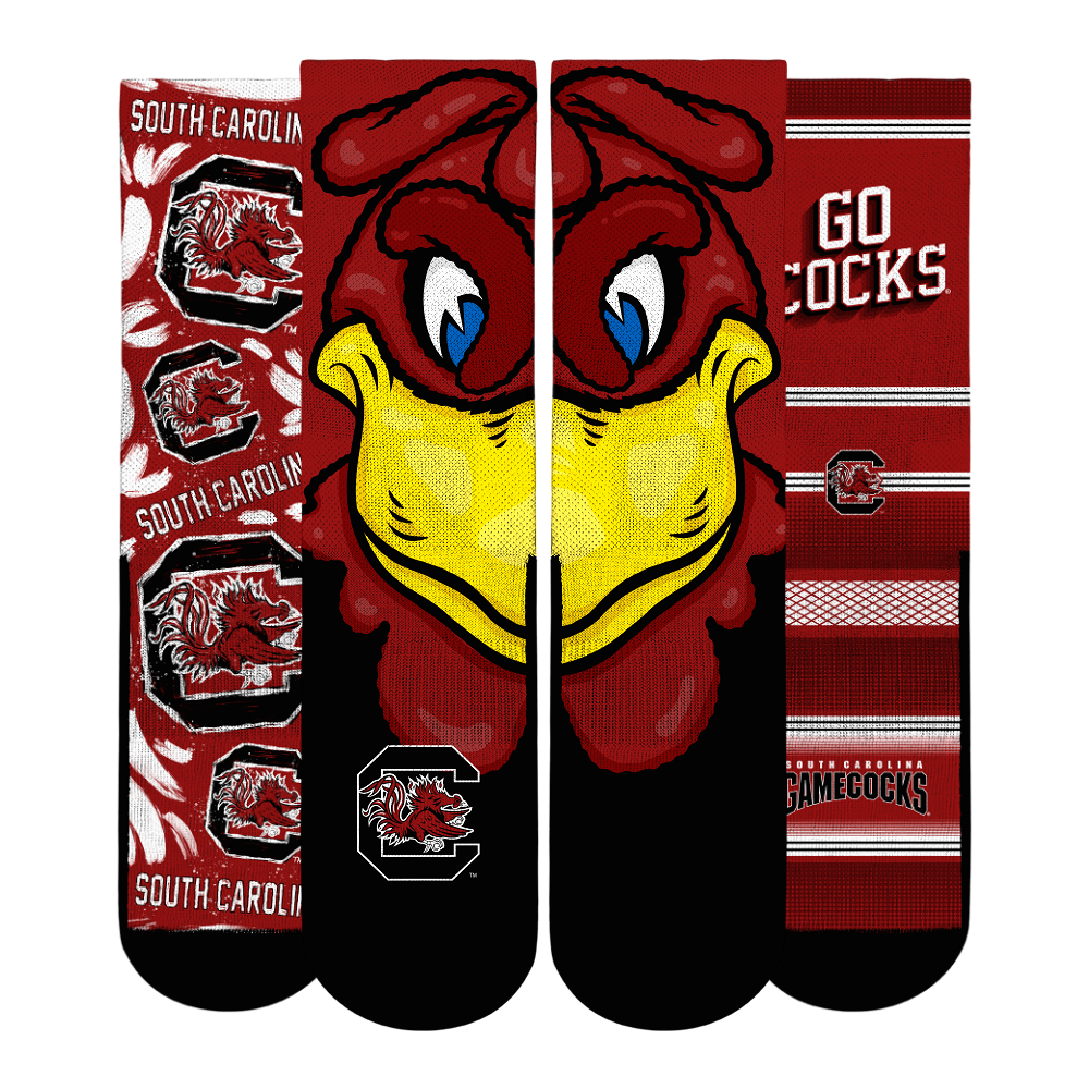 Unisex Rock Em Socks  South Carolina Gamecocks Fan Favorite Three-Pack Crew Sock Set