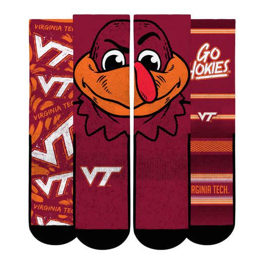 Unisex Rock Em Socks  Virginia Tech Hokies Fan Favorite Three-Pack Crew Sock Set