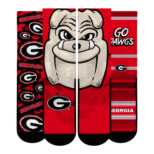 Youth Rock Em Socks  Georgia Bulldogs Fan Favorite Three-Pack Crew Sock Set