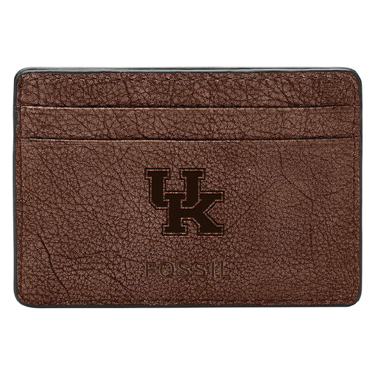 Men's Fossil  Brown Kentucky Wildcats Steven Card Case