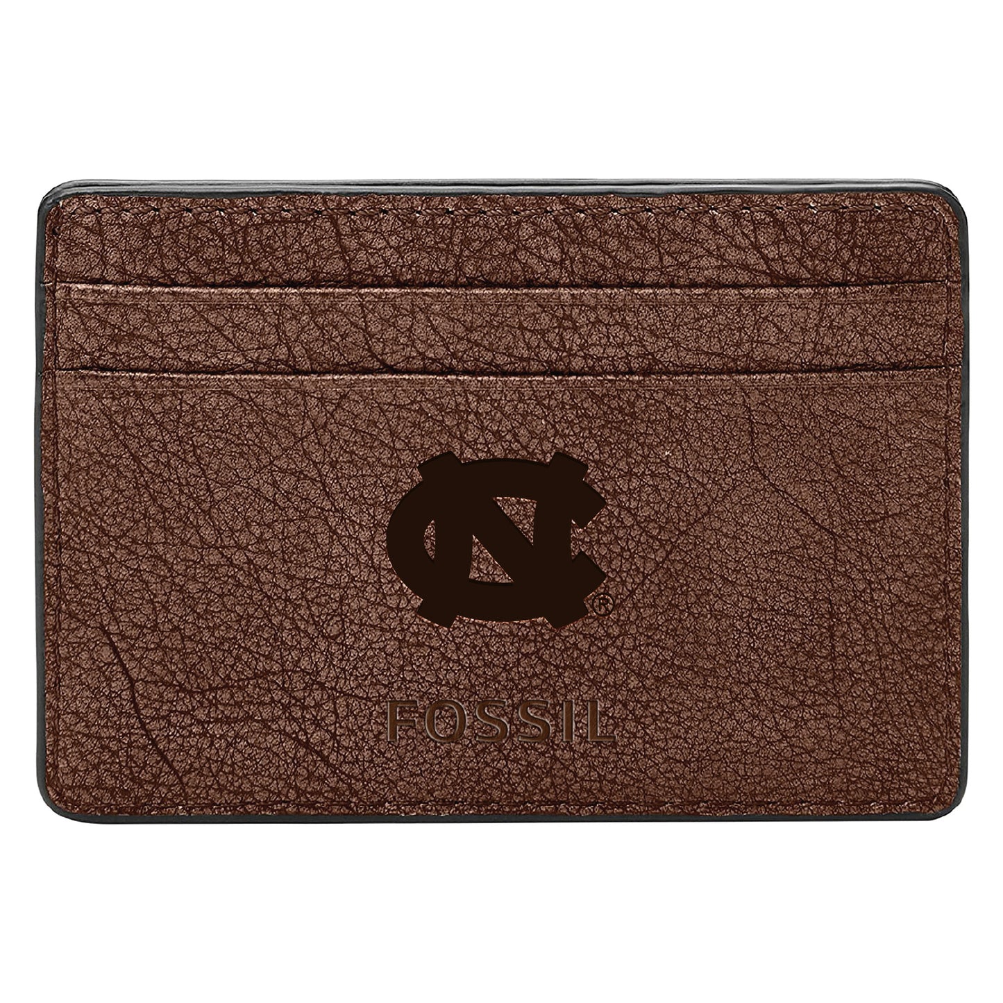 Men's Fossil  Brown North Carolina Tar Heels Steven Card Case