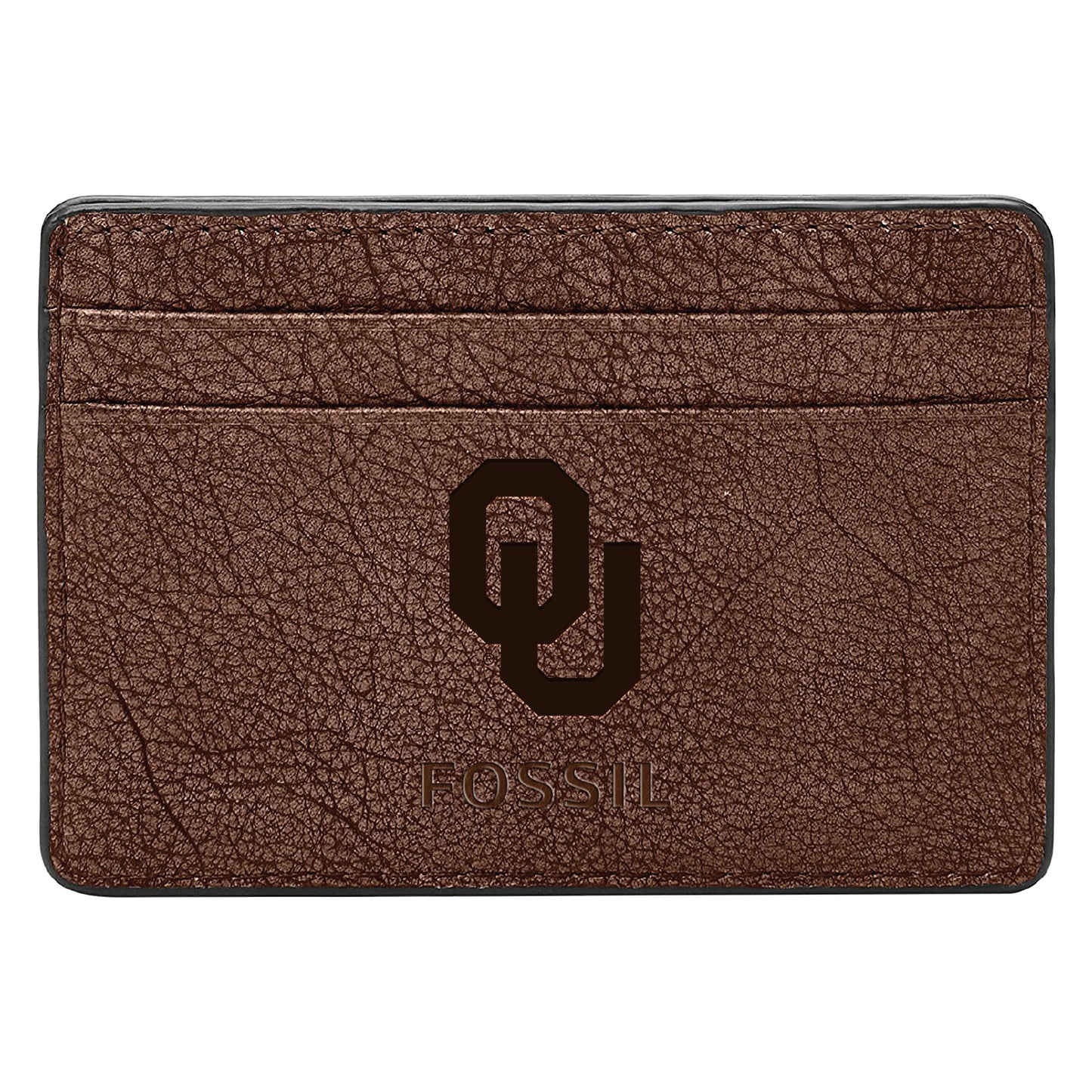 Men's Fossil  Brown Oklahoma Sooners Steven Card Case