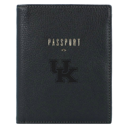 Fossil  Black Kentucky Wildcats Travel RFID Passport Case