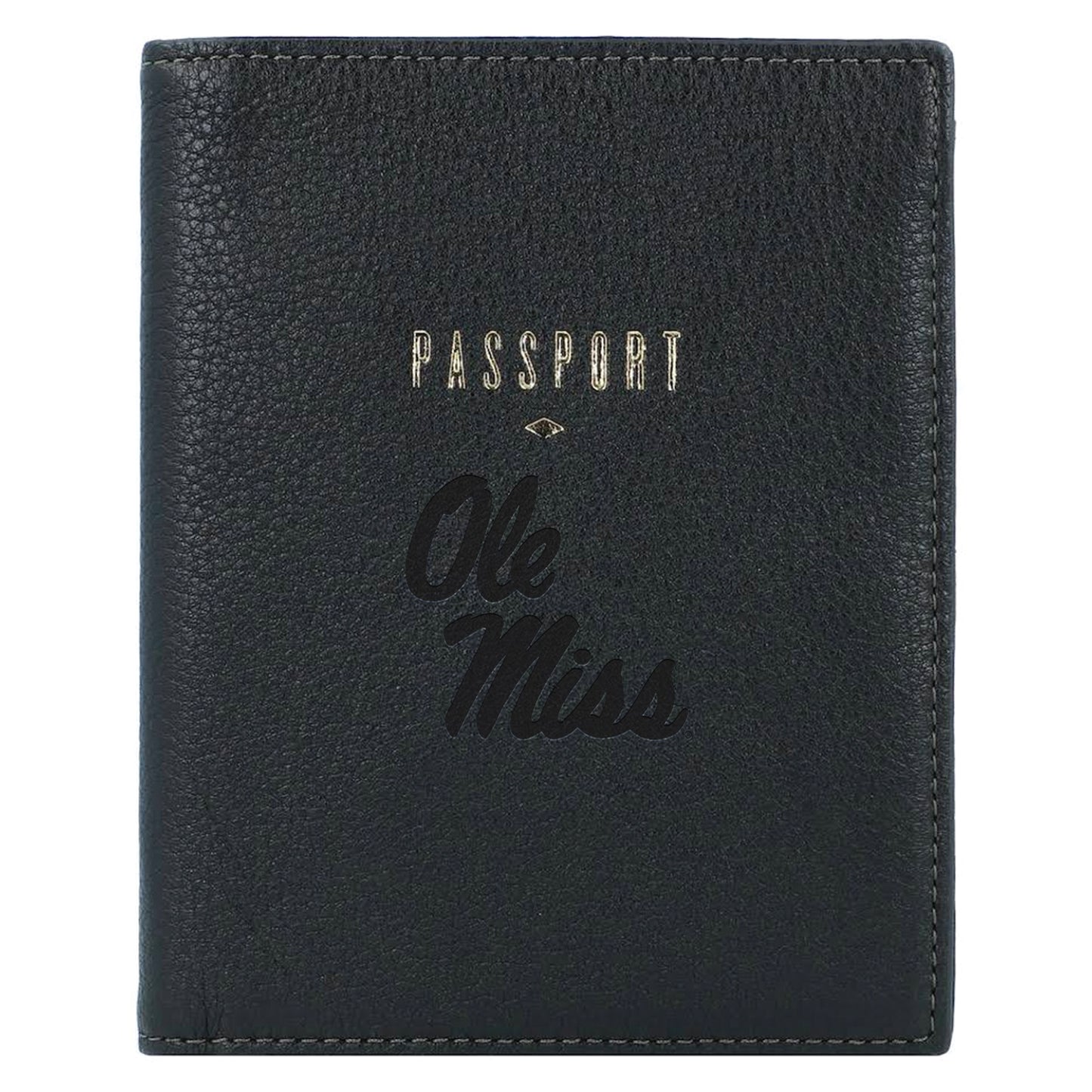 Fossil  Black Ole Miss Rebels Travel RFID Passport Case