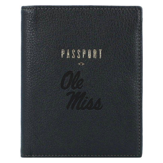 Fossil  Black Ole Miss Rebels Travel RFID Passport Case