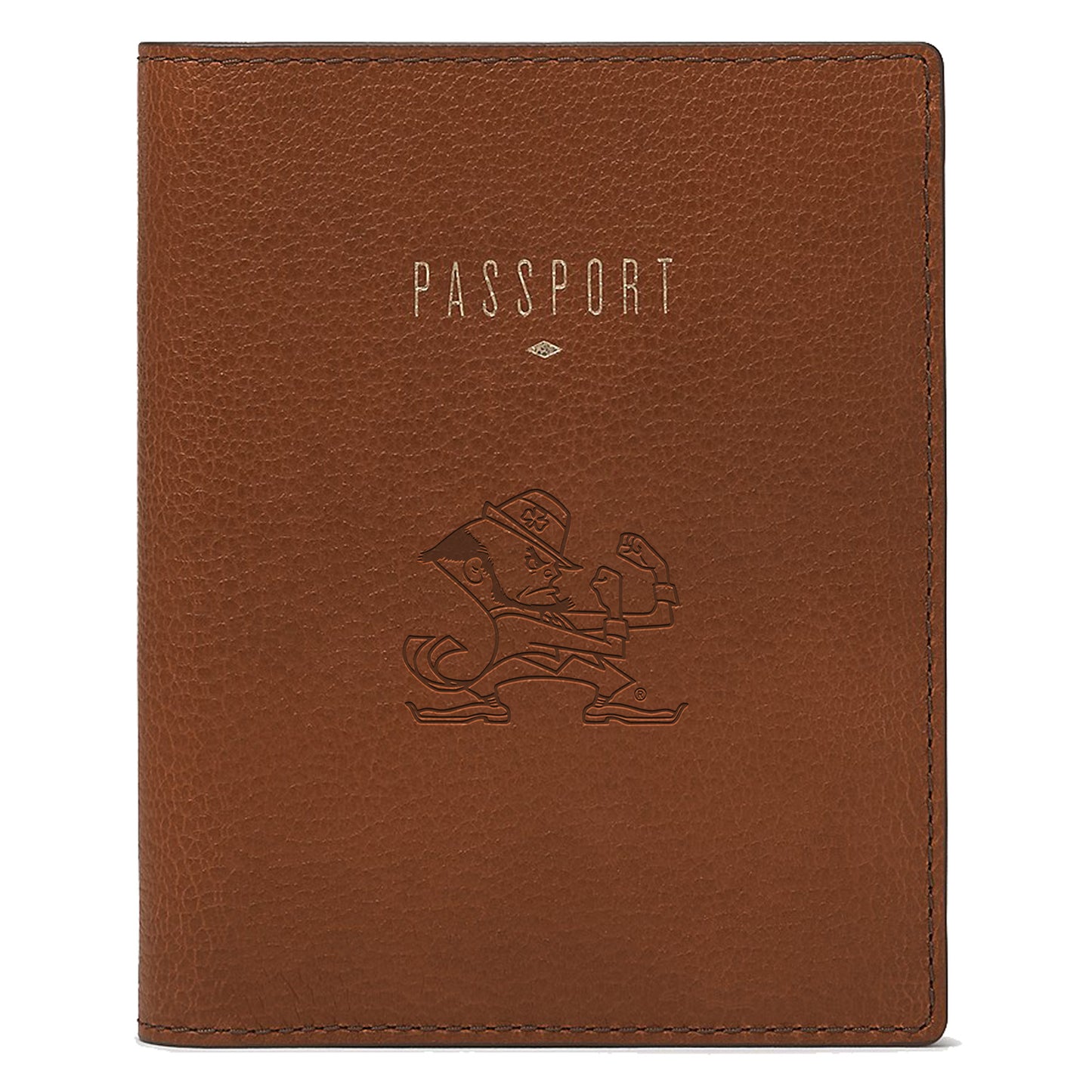 Fossil  Brown Notre Dame Fighting Irish Travel RFID Passport Case